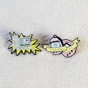 🌴 5/$25🌴Tamagotchi "YOU KILL ME!" & Windows Desktop Fashion Lapel Enamel Pins